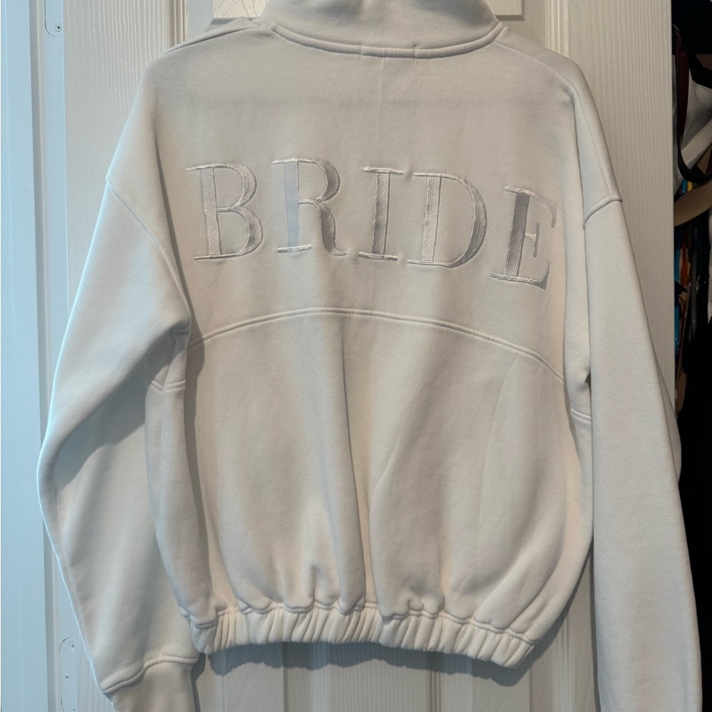 Six Stories White Zip-Up Jacket